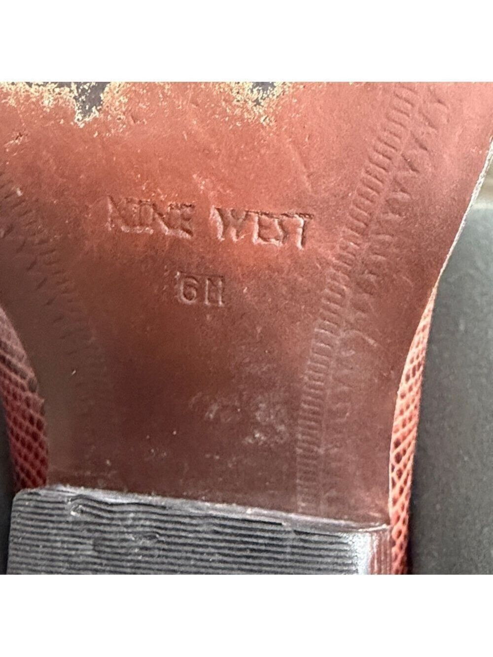 NINE WEST Vintage Women’s Brown Leather Western Cowboy Boots Size 6 - Picture 13 of 13